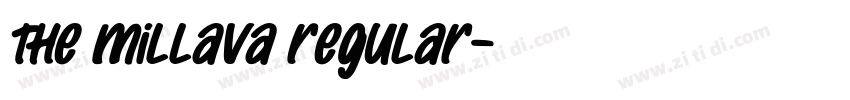 The Millava Regular字体转换 The Millava Regular字体转换